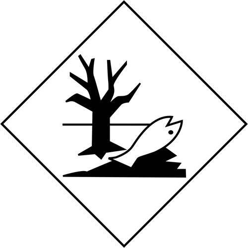 &eacute;tiquette d'exp&eacute;dition TMD marque de polluant marin, 4" lo x 4" la, Noir sur blanc Air Extreme Inc.