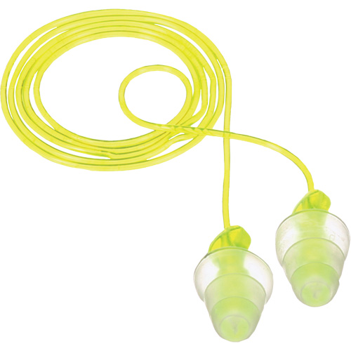 Bouchons d'oreilles r&eacute;utilisables &agrave; trois brides E-A-R, Avec cordon, Vrac - Sac en poly, 26 dB NRR, Taille unique Air Extreme Inc.