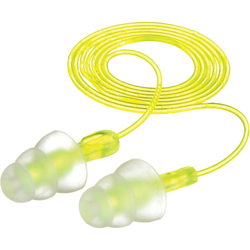 Bouchons d'oreilles r&eacute;utilisables &agrave; trois brides E-A-R, Avec cordon, Vrac - Sac en poly, 26 dB NRR, Taille unique Air Extreme Inc.