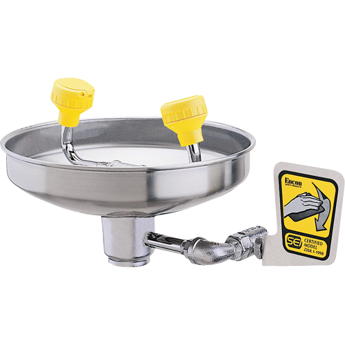 Eyewash With Acetal Heads, Wall-Mount Installation, Stainless Steel Bowl Air Extreme Inc.
