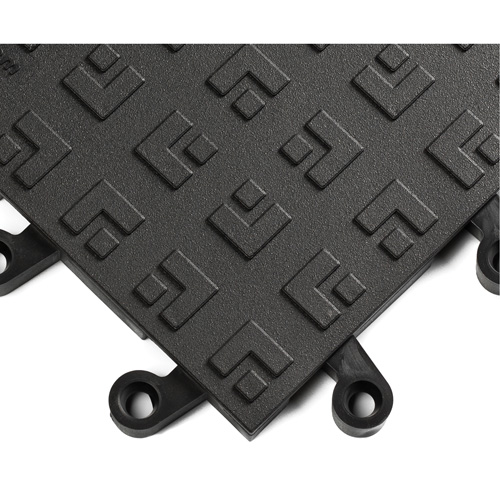 ErgoDeck&reg; Ergonomic Flooring System No. 562, PVC, 1-1/2' W x 1-1/2' L, 7/8" Thick, Black Air Extreme Inc.