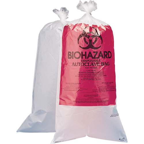 Sacs pour d&eacute;chets dangereux, Biorisque, 30" lo x 24" la, 1,5 mil, Capacit&eacute; de 45.4 L (12 gal.) Air Extreme Inc.