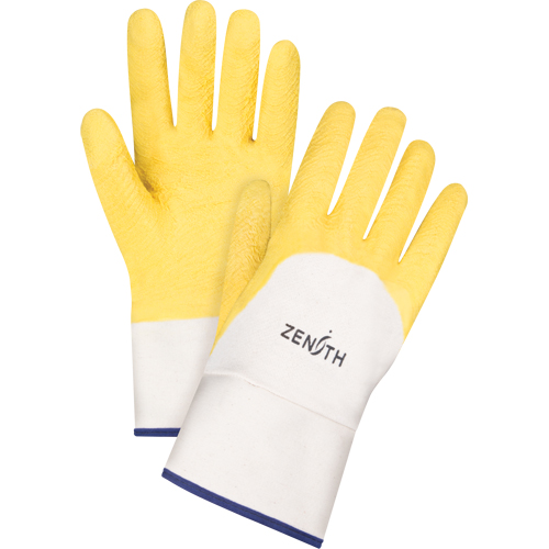 Gants enduits au fini rugueux, 10/T-Grand, R&ecirc;vetement Latex de caoutchouc, Enveloppe en Coton Air Extreme Inc.