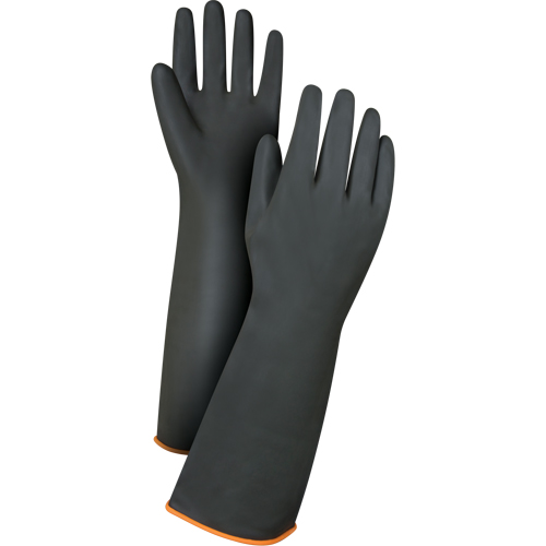 Heavyweight Chemical-Handling Gloves, Size Large/9, 18" L, Rubber Latex, 30-mil Air Extreme Inc.