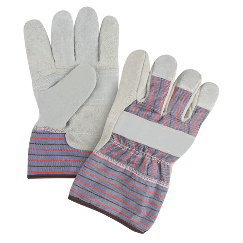 Gants d'ajusteur &agrave; paume renforc&eacute;e de premi&egrave;re qualit&eacute;, Grand, Paume en Cuir de vache refendu, Doublure en Coton Air Extreme Inc.
