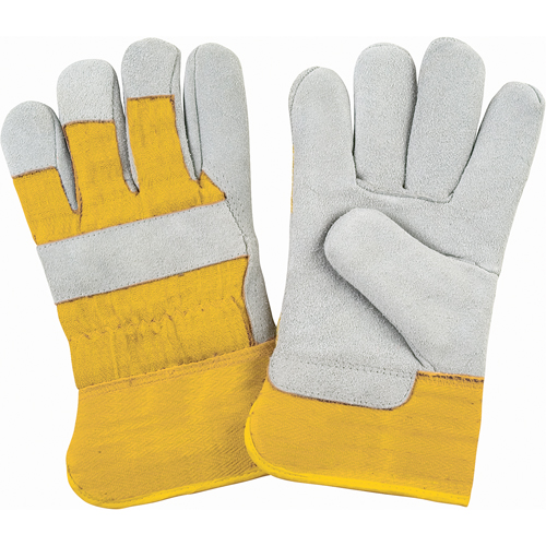 Gants d'ajusteur doubl&eacute;s pour l'hiver de premi&egrave;re qualit&eacute;, Moyen, Paume en Cuir de vache refendu, Doublure en Molleton de mousse Air Extreme Inc.