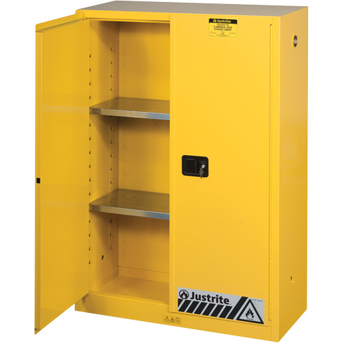 Sure-Grip&reg; Ex Flammable Storage Cabinets, 45 gal., 2 Door, 43" W x 65" H x 18" D Air Extreme Inc.