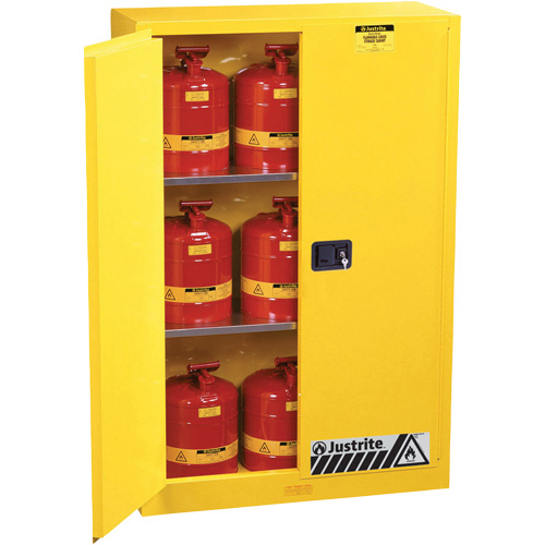 Sure-Grip&reg; Ex Flammable Storage Cabinets, 45 gal., 2 Door, 43" W x 65" H x 18" D Air Extreme Inc.