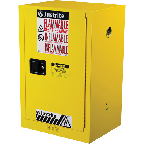 Sure-Grip&reg; EX Compac Flammable Safety Cabinet, 12 gal., 1 Door, 23.25" W x 35" H x 18" D Air Extreme Inc.
