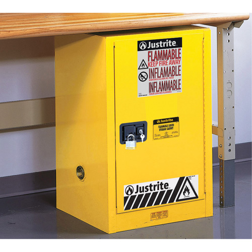 Sure-Grip&reg; EX Compac Flammable Safety Cabinet, 12 gal., 1 Door, 23.25" W x 35" H x 18" D Air Extreme Inc.