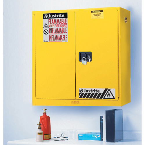 Wall Mount Sure-Grip&reg; Ex Safety Cabinets, 20 gal., 2 Door, 43" W x 44" H x 12" D Air Extreme Inc.