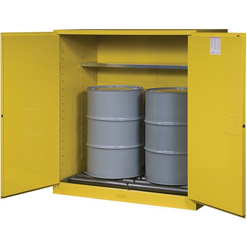 Armoires Sure-Grip EX pour entreposage de barils &agrave; la verticale, Capacit&eacute; de 110 gal. US, 2 barils, Jaune Air Extreme Inc.