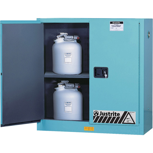 ChemCor&reg; Lined Acid/Corrosive Storage Cabinets, 30 gal., 43" x 44" x 18" Air Extreme Inc.