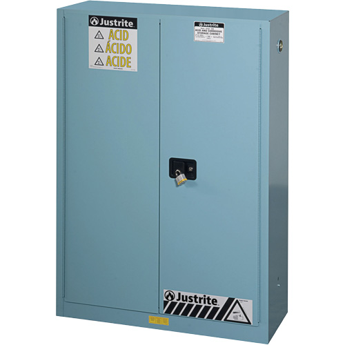 ChemCor&reg; Lined Acid/Corrosive Storage Cabinets, 45 gal., 43" x 65" x 18" Air Extreme Inc.