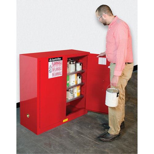 Sure-Grip&reg; EX Combustibles Safety Cabinet for Paint and Ink, 40 gal., 3 Shelves Air Extreme Inc.