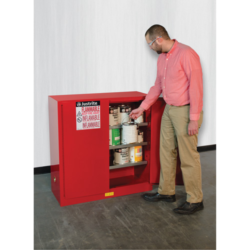 Sure-Grip&reg; EX Combustibles Safety Cabinet for Paint and Ink, 40 gal., 3 Shelves Air Extreme Inc.