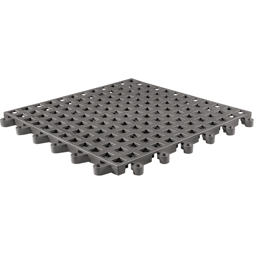 ErgoDeck&reg; General Purpose No. 564 Matting, PVC, 1-1/2' W x 1-1/2' L, 7/8" Thick, Charcoal Air Extreme Inc.