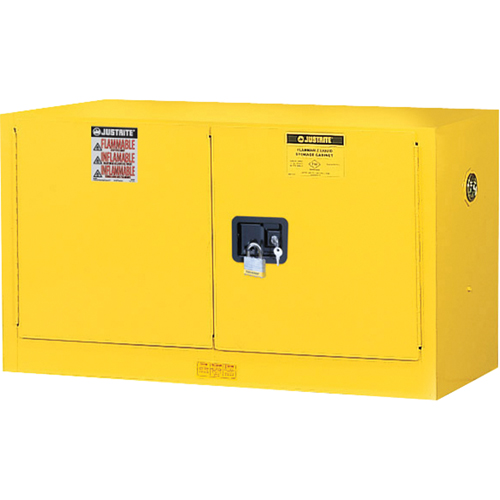 Sure-Grip&reg; EX Wall Mount Flammable Safety Cabinet, 17 gal., 2 Door, 43" W x 24" H x 18" D Air Extreme Inc.