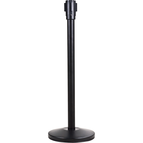 Poteau r&eacute;cepteur pour barri&egrave;res sur pieds pour le contr&ocirc;le des foules, Hauteur de 35", Noir Air Extreme Inc.