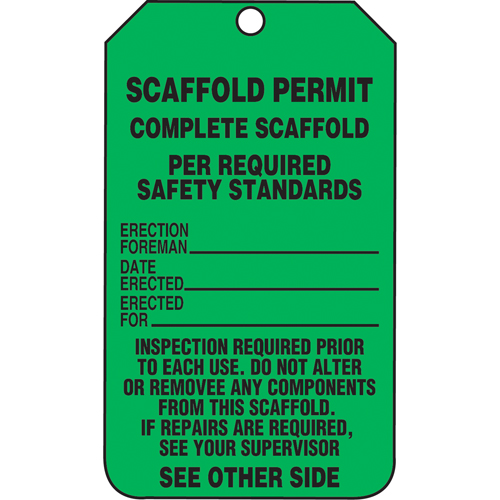 &eacute;tiquettes de s&eacute;curit&eacute; d'inspection et de contr&ocirc;le de l'&eacute;tat de l'&eacute;quipement, Papier cartonn&eacute;, 3-1/8" la x 5-7/8" h, Anglais Air Extreme Inc.