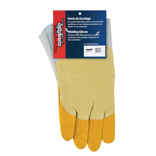 Pipeliner Welding Gloves, Split Cowhide, Size Large Air Extreme Inc.
