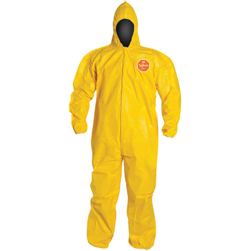 Hooded Coveralls, Tychem&reg; 2000, 3X-Large, Yellow Air Extreme Inc.