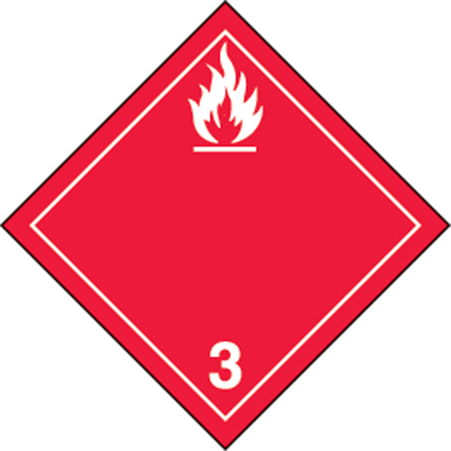 TDG Shipping Labels, Class 3, Flammable Liquids, Paper Air Extreme Inc.