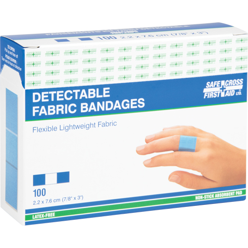 Bandages, Rectangulaire/carr&eacute;e, 3", Tissu d&eacute;tectable, St&eacute;rile Air Extreme Inc.