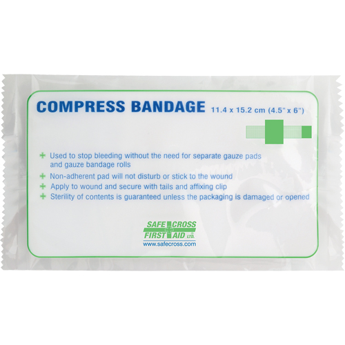 Compress Bandages, Crepe Tails, Cut to Size L x 4-1/2" W Air Extreme Inc.