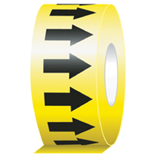Directional Flow Arrow Tapes, 104', Black on Yellow Air Extreme Inc.