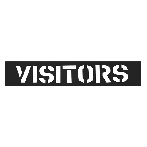 Pochoirs pour parc de stationnement, Anglais, 12" Air Extreme Inc.