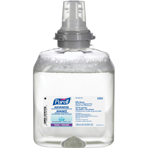D&eacute;sinfectant pour les mains avanc&eacute; en mousse hydratante TFX, 1200 ml, Cartouche de recharge, 70 % alcool Air Extreme Inc.