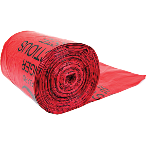 Hazardous Waste Bags, Bio-Hazard, 24" L x 33" W, 56.8 L (15 Gal.) Capacity Air Extreme Inc.