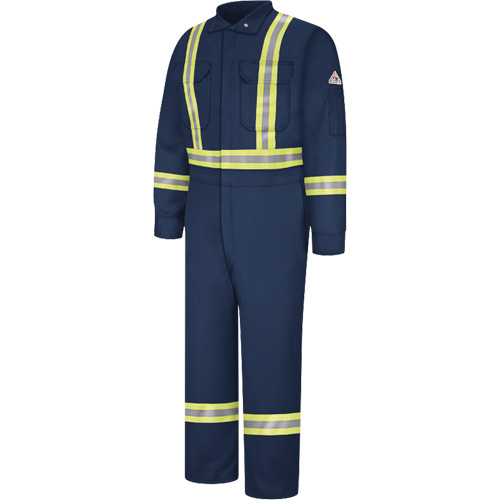 Combinaisons r&eacute;sistantes au feu avec bandes r&eacute;fl&eacute;chissantes, Taille 38, Bleu marine, 12,2 cal/cm² Air Extreme Inc.