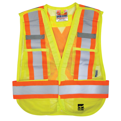 Open Road&reg; Tear Away Vest , High Visibility Lime-Yellow, Polyester Air Extreme Inc.