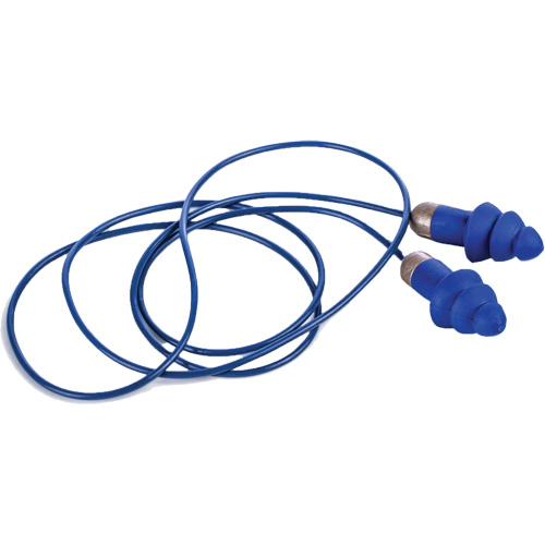 Rockets&reg; Metal Detectable Reusable Earplugs, Corded, One-Size, Bulk - Plastic Case, 27 NRR dB Air Extreme Inc.