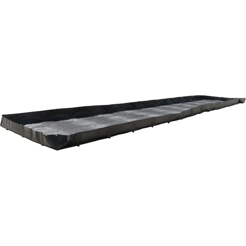 Berme pour r&eacute;servoir de fracturation, Capacit&eacute; 3740 gal. US, 50' la x 10' lo x 12" h, Support en L Air Extreme Inc.