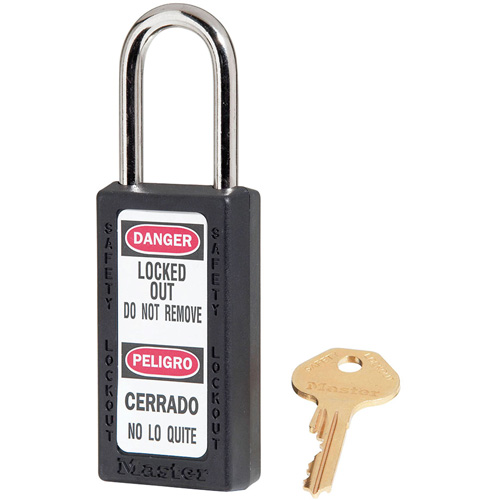 Cadenas de s&eacute;curit&eacute; Zenex 411, Noir, Cl&eacute;s identiques, Thermoplastique, Largeur de 1-1/2" Air Extreme Inc.