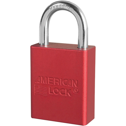 Cadenas de s&eacute;curit&eacute; American Lock, Rouge, Cl&eacute;s identiques, Aluminium, Largeur de 1-1/2" Air Extreme Inc.
