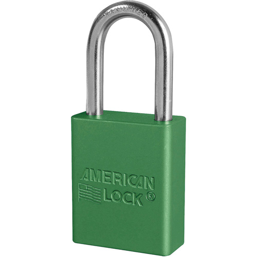 American Lock&reg; Safety Padlocks, Green, Keyed Alike, Aluminum, 1-1/2" Width Air Extreme Inc.