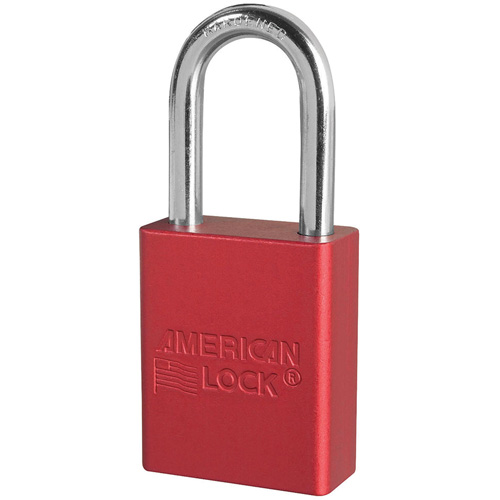 American Lock&reg; Safety Padlocks, Red, Keyed Alike, Aluminum, 1-1/2" Width Air Extreme Inc.
