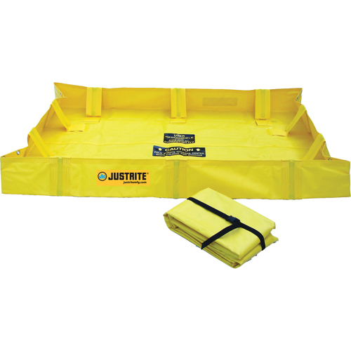 Berme de confinement Lite QuickBerm , Capacit&eacute; 119 gal., 4' la x 6' lo x 8" h, Support &agrave; encliqueter Air Extreme Inc.