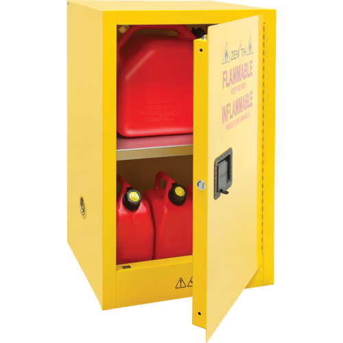 Flammable Storage Cabinet, 12 gal., 1 Door, 23" W x 35" H x 18" D Air Extreme Inc.
