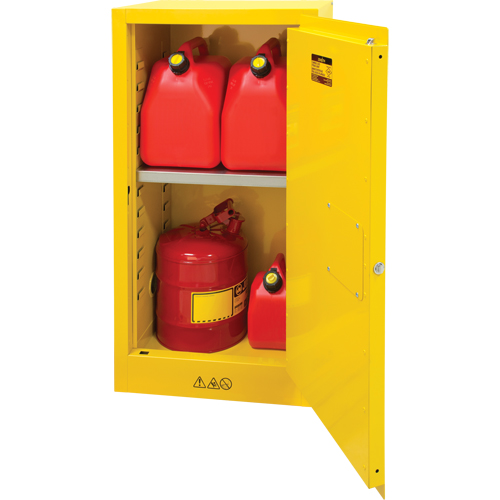Armoire pour produits inflammables, 16 gal., 1 Porte(s), 23" La x 44" h x 18" p Air Extreme Inc.
