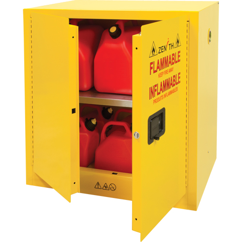 Flammable Storage Cabinet, 22 gal., 2 Door, 35" W x 35" H x 22" D Air Extreme Inc.