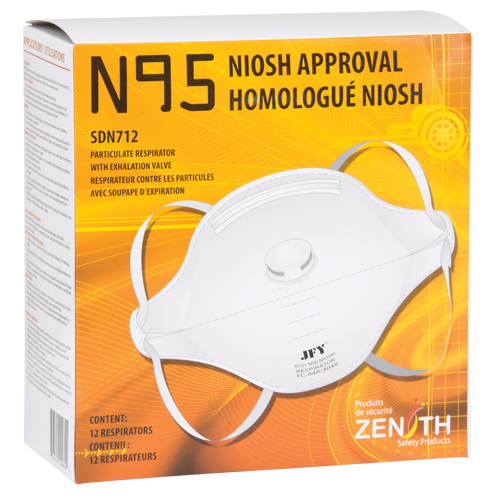 Respirateur contre les particules, N95, Certifi&eacute; NIOSH, Moyen/grand Air Extreme Inc.