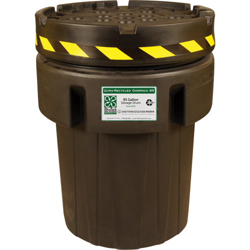 Ultra-Recycled Overpack&reg; Salvage Drum, 95 gal., Stationary Air Extreme Inc.