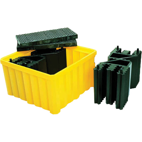 Ultra-IBC Spill Pallet&reg; with Drain, 400 US gal. Spill Capacity, 58.75" x 58.75" x 33" Air Extreme Inc.