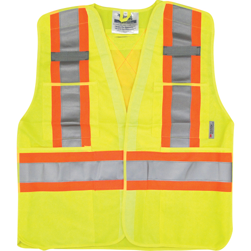 Veste de s&eacute;curit&eacute; pour la circulation, Jaune lime haute visibilit&eacute;, Moyen/Petit, Polyester Air Extreme Inc.