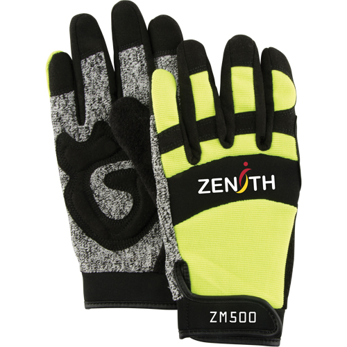 Gants de m&eacute;canicien ZM500 haute visibilit&eacute; r&eacute;sistants aux coupures, Paume PEHP, Taille Grand Air Extreme Inc.